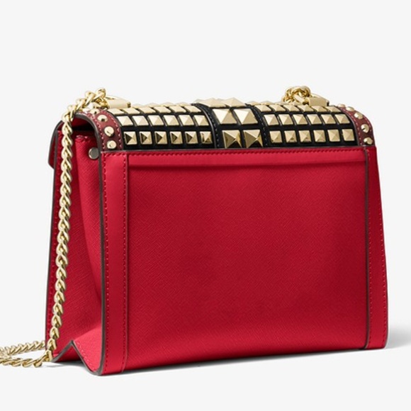 NEW Michael Kors studded leather chain strap Bag - Picture 8 of 8